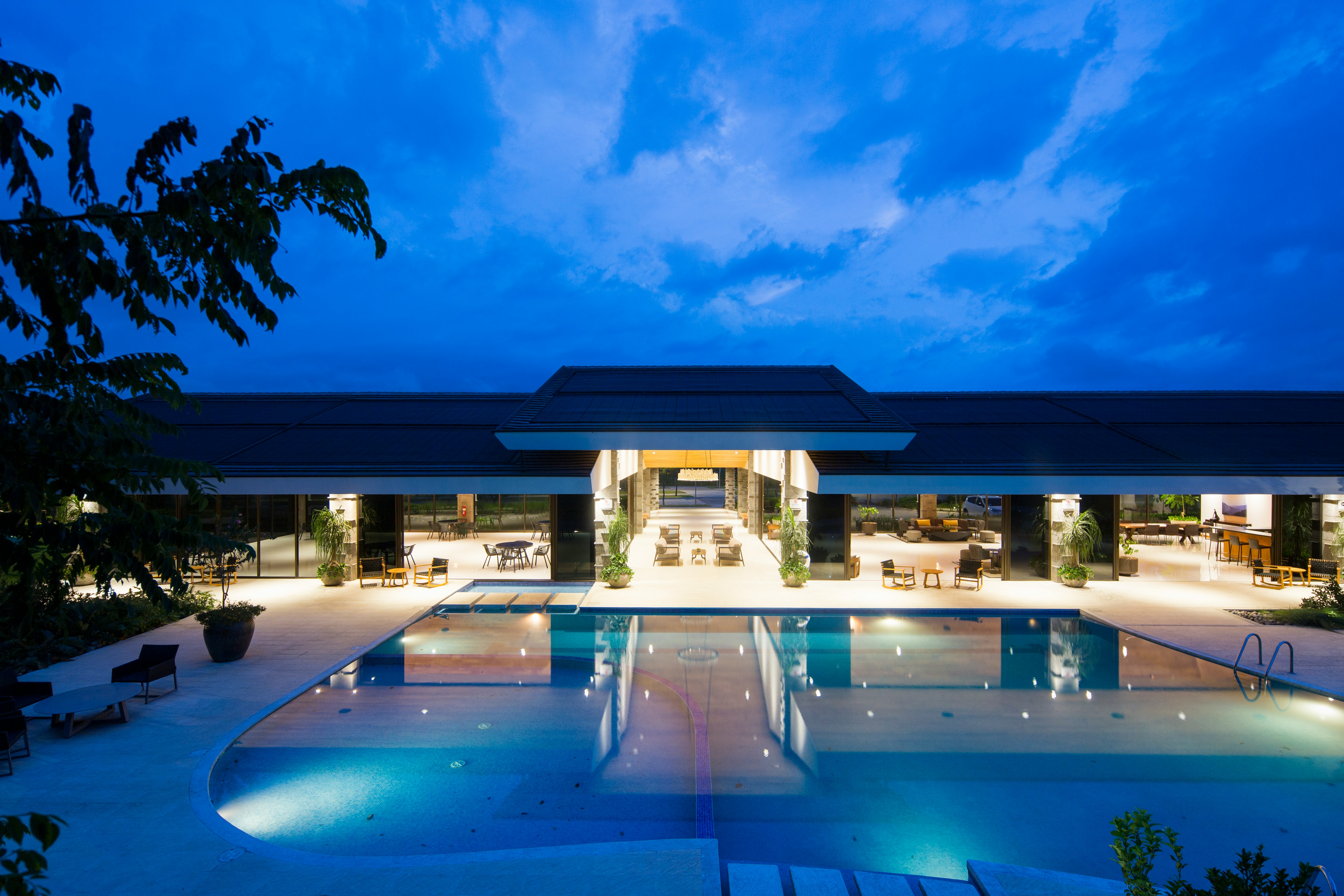 Modern Hotel Pool Area