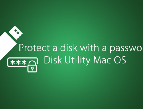 Protect a disk with a password – Disk Utility Mac OS